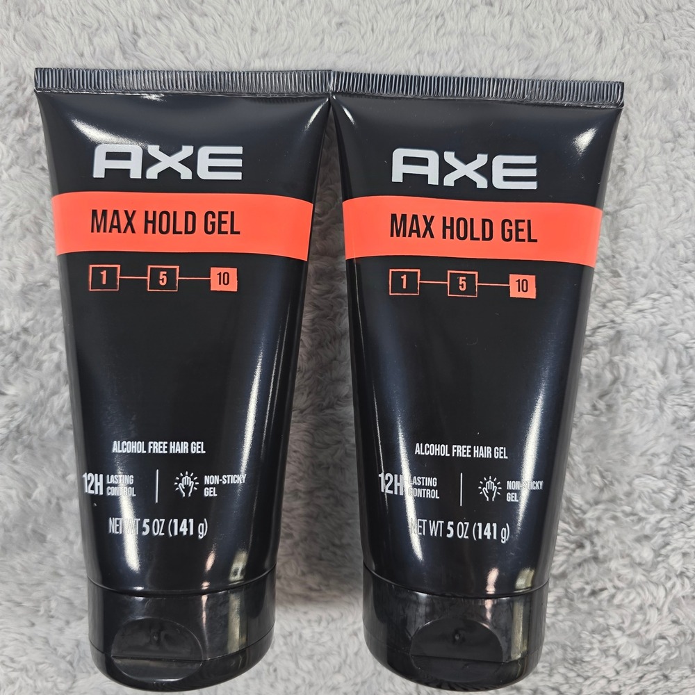 Axe Max Hold 10 Alcohol Free Hair Gel Black 5oz 2pk Mens Grooming